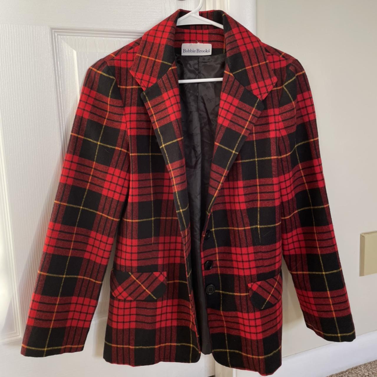 Women's Red and Black Jacket | Depop