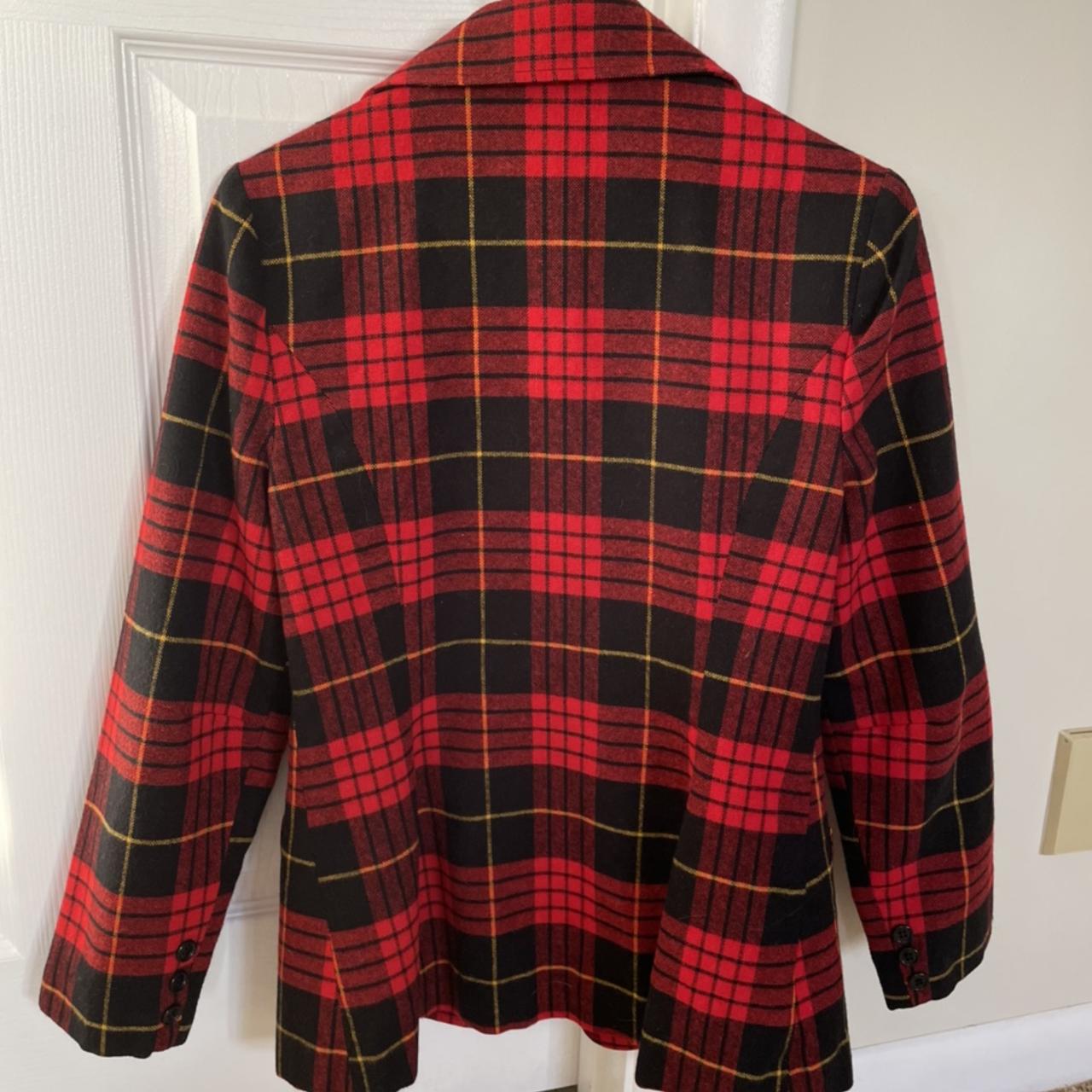 Women's Red and Black Jacket | Depop