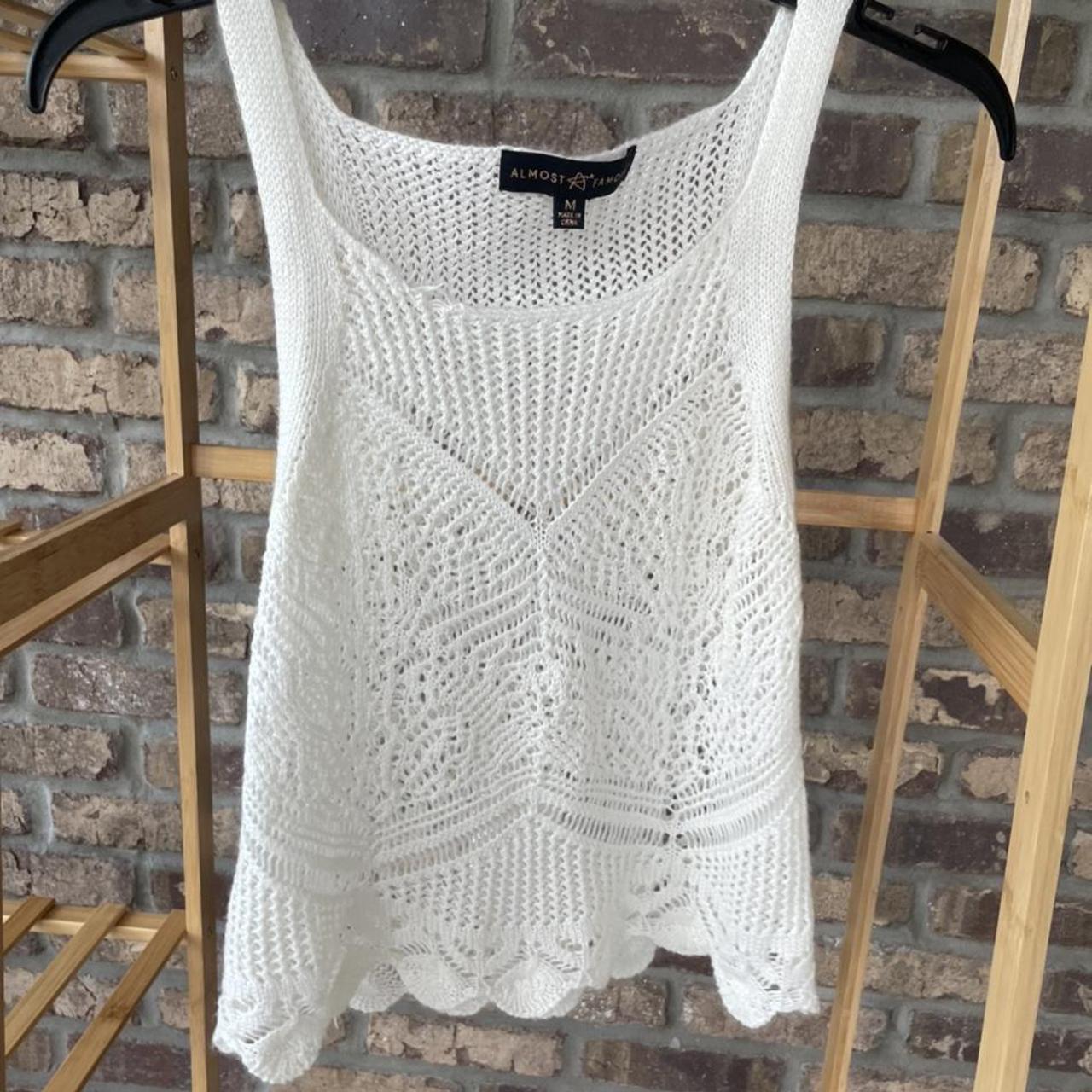 Urban Outfitters Women's White Vest | Depop