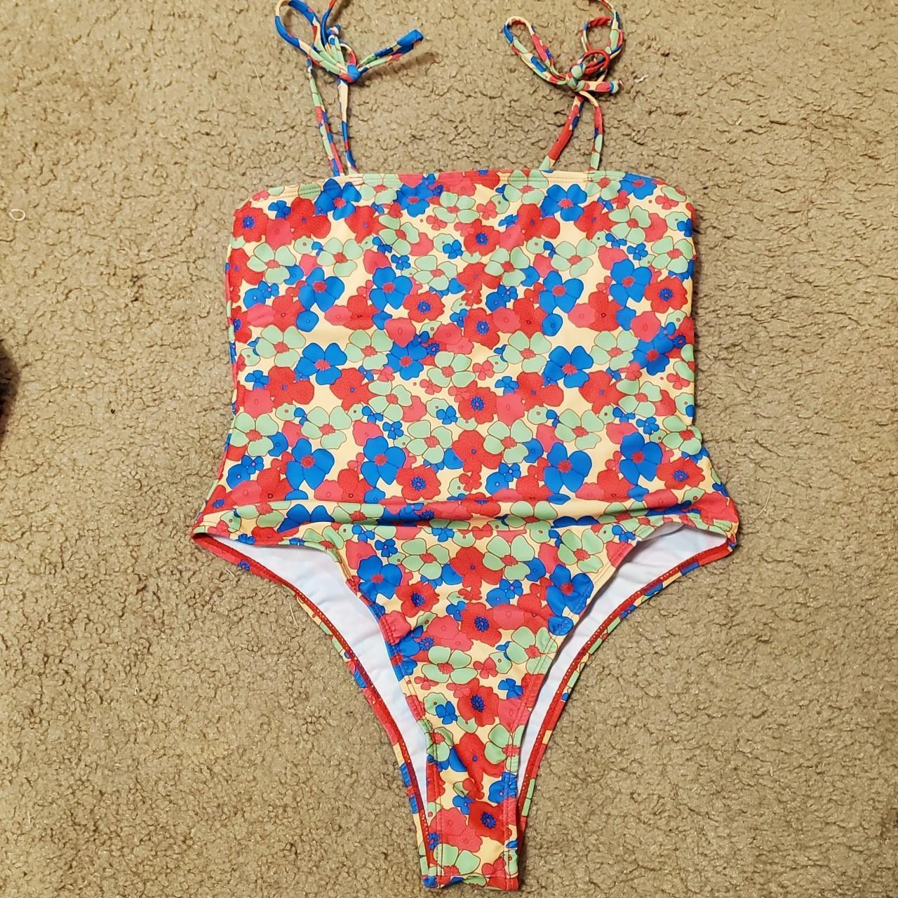 Floral Bathing Suit Never worn, perfectly new... Depop
