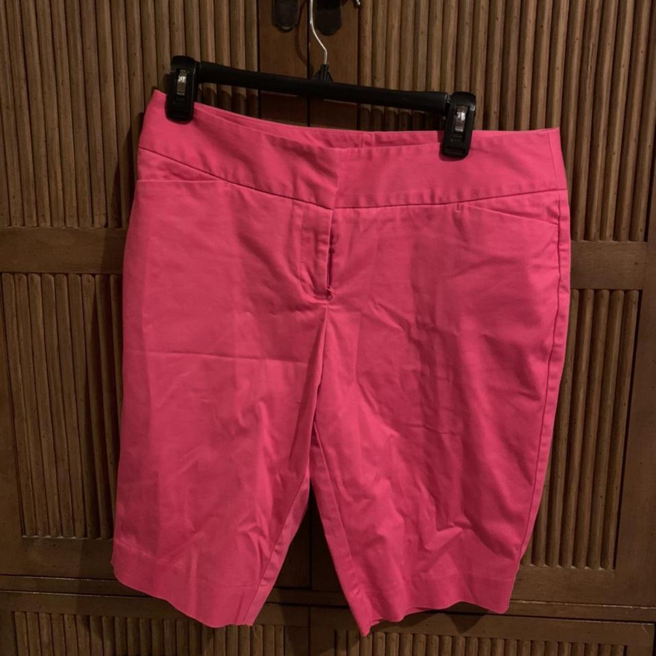 Worthington Modern Fit Neon Pink Bermuda... - Depop