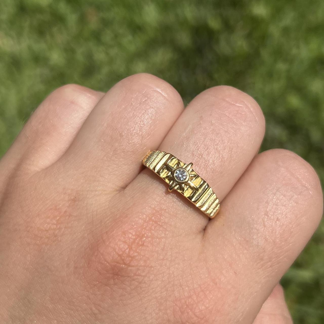 New! “Serafina” Gold Star Ring Stainless steel - no... - Depop