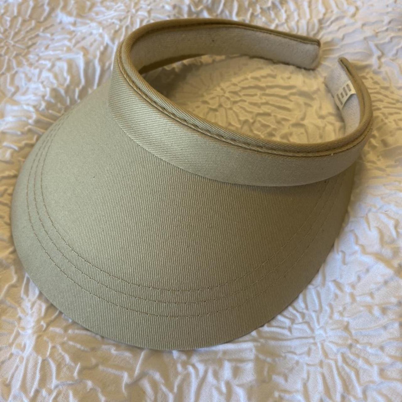 tan visor -super cute plain visor -light wear on... - Depop