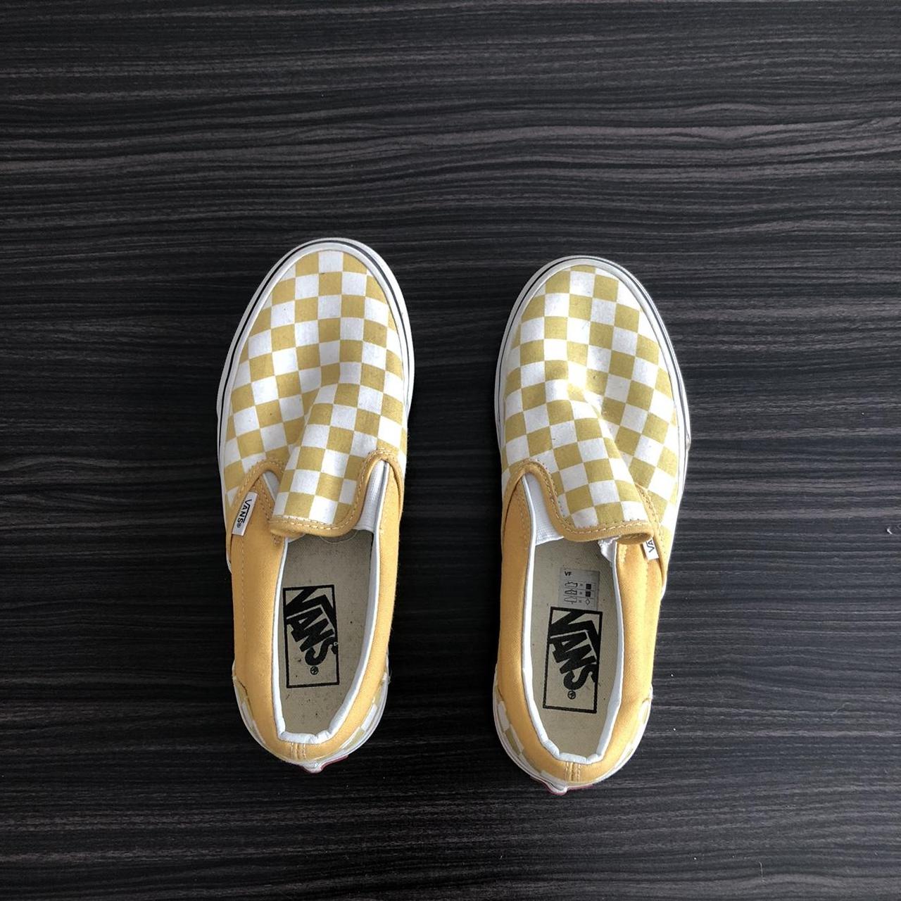 Vans clearance yellow check