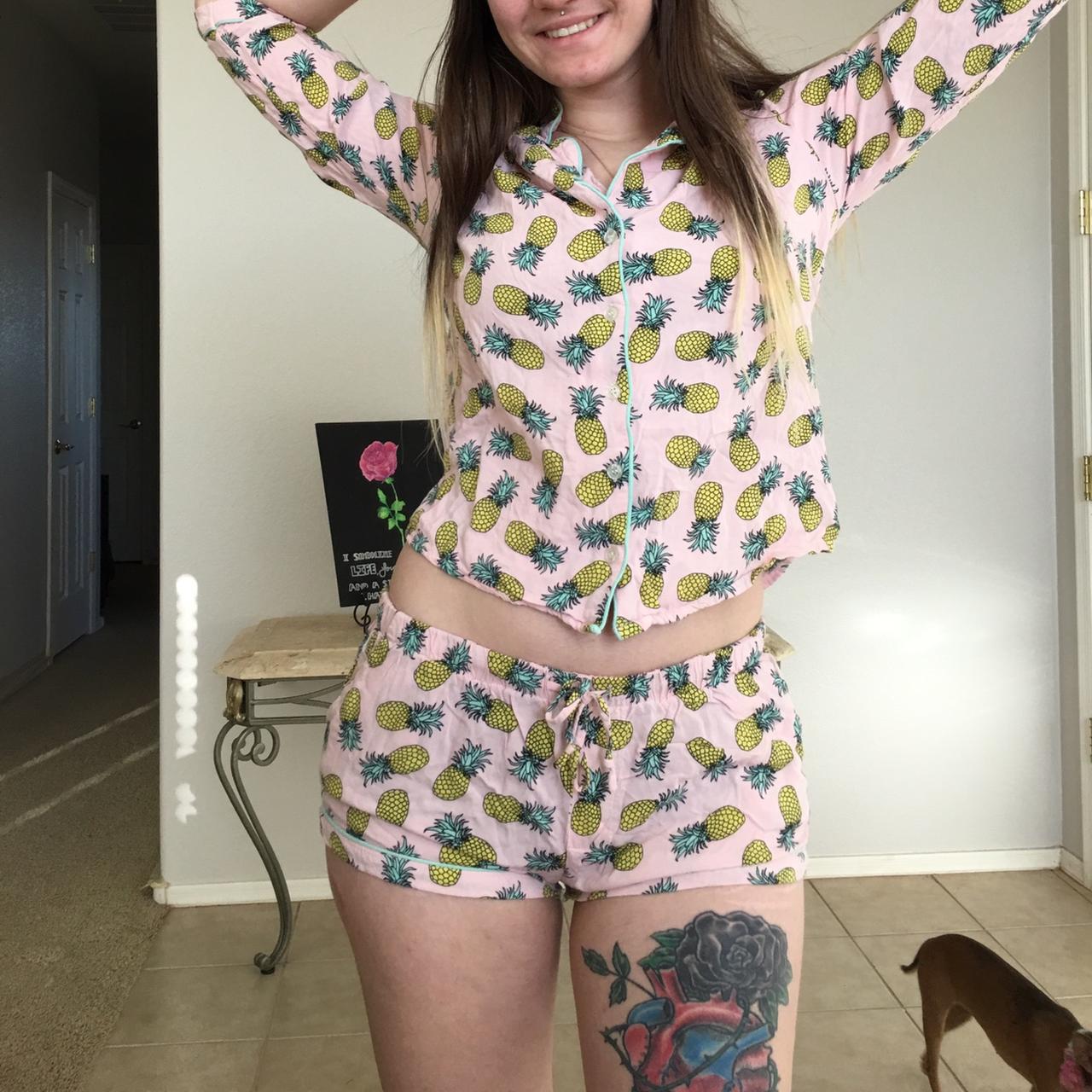 Pineapple pjs super darling and charming in a Depop