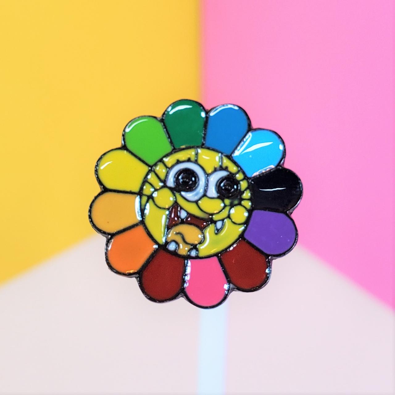 Takashi Murakimi Rainbow Smiley Flower | Sticker