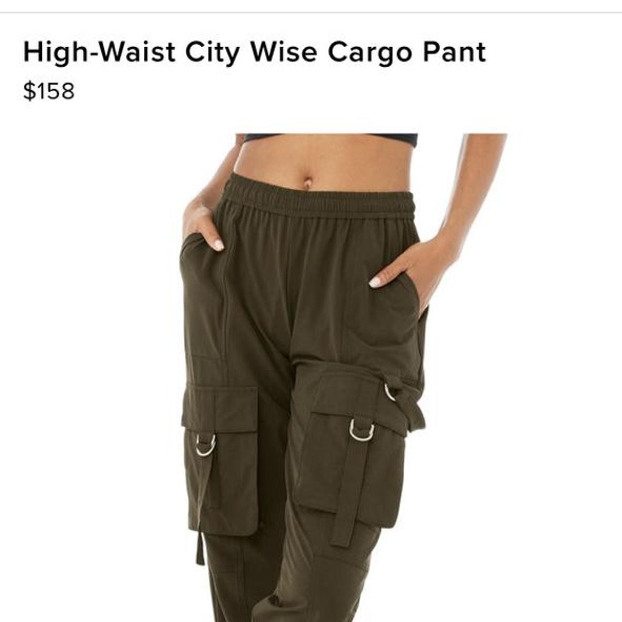 alo high waisted cargo pant originally $158 on - Depop