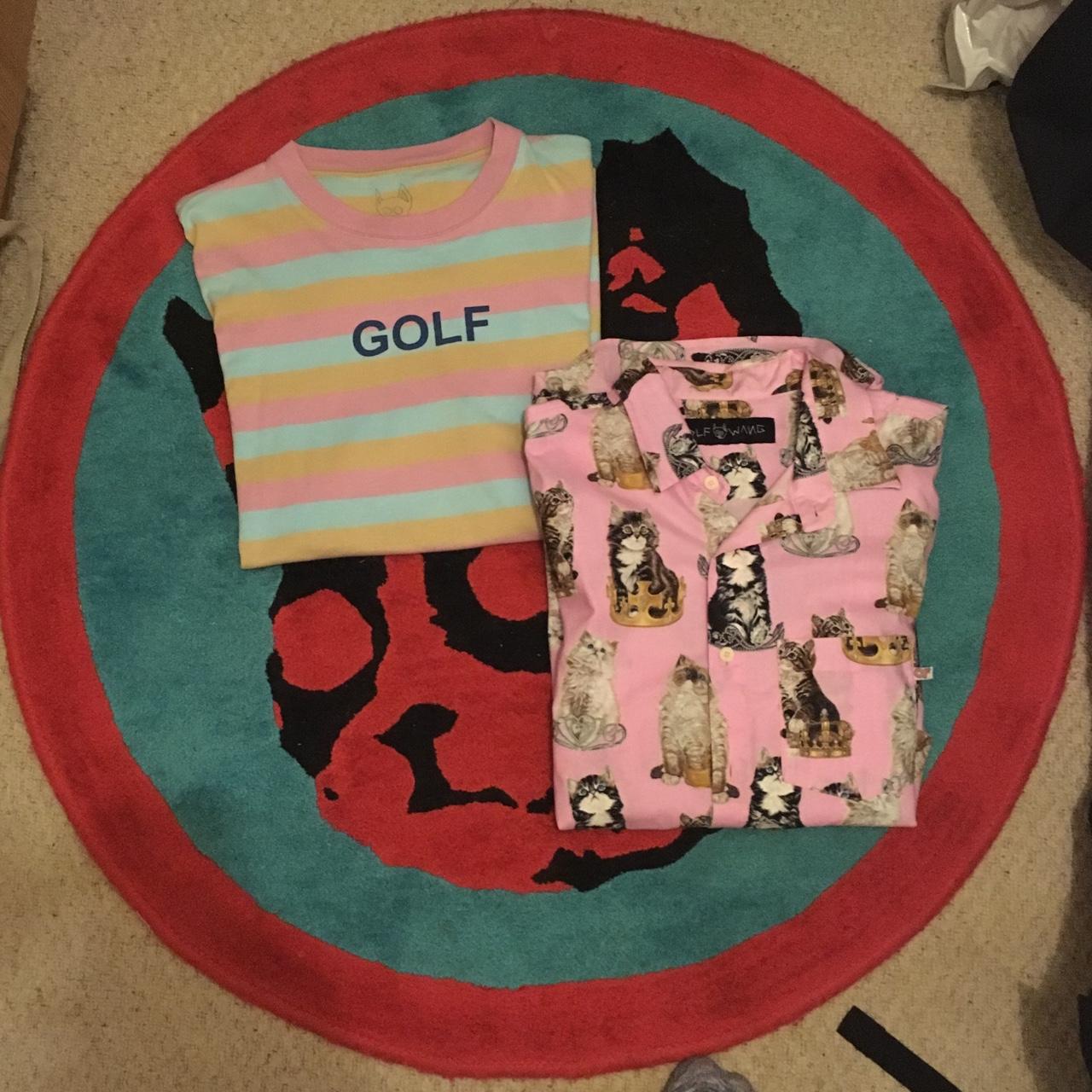 Golf wang Bimmer and kitty button up. Both size... Depop
