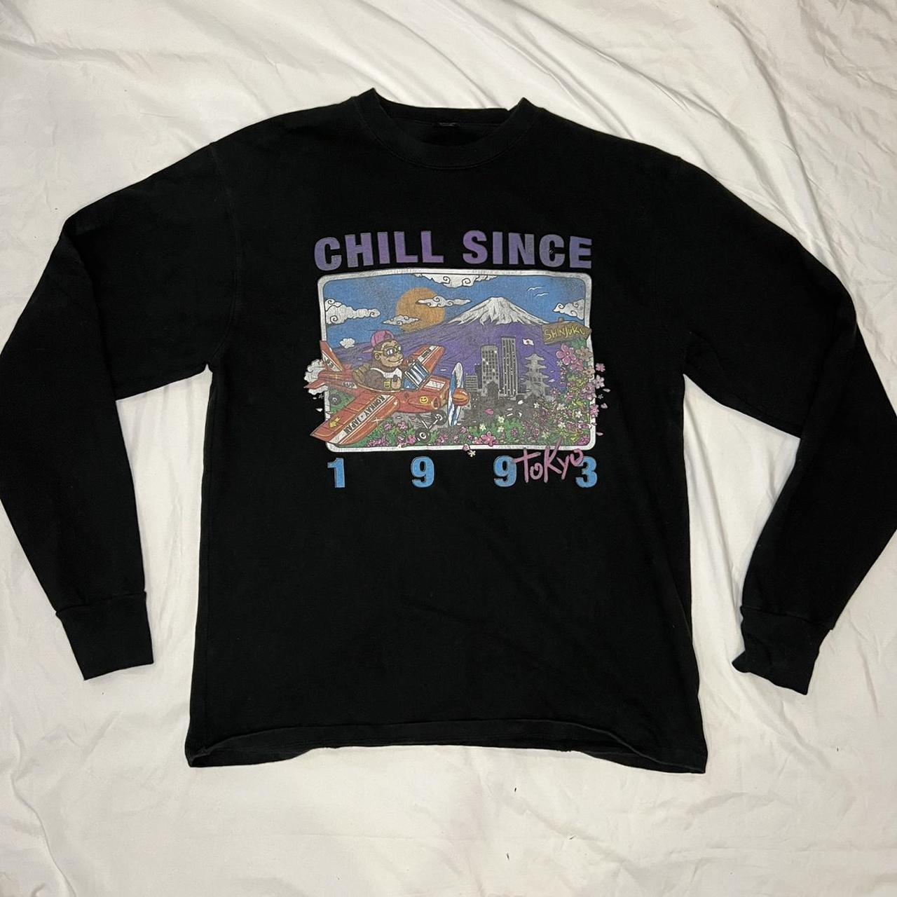 BRANDY MELVILLE GRAPHIC LONG SLEEVE TOKYO CHILL | Depop