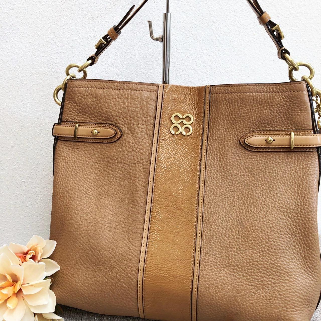 COACH CARAMEL TAN PEBBLE LEATHER selling HOBO