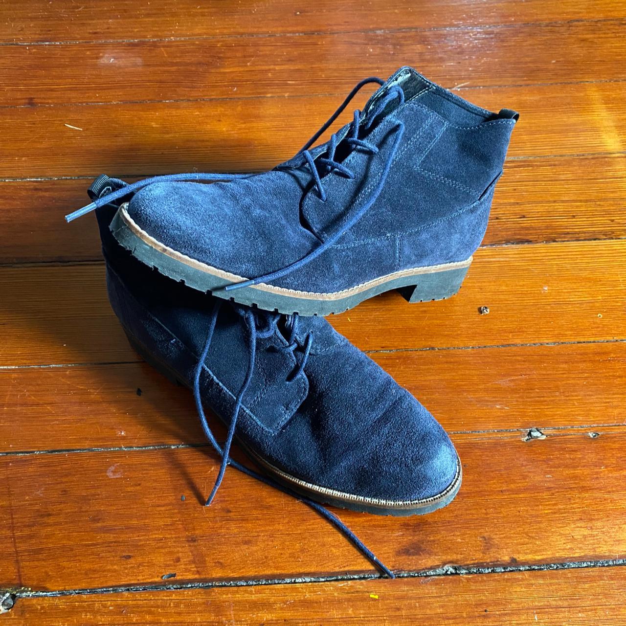 franco sarto blue suede shoes