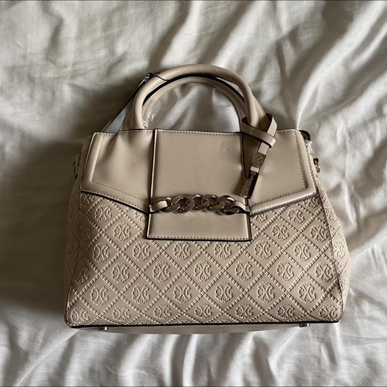 Christian Lacroix Women's Cream and Silver Bag | Depop