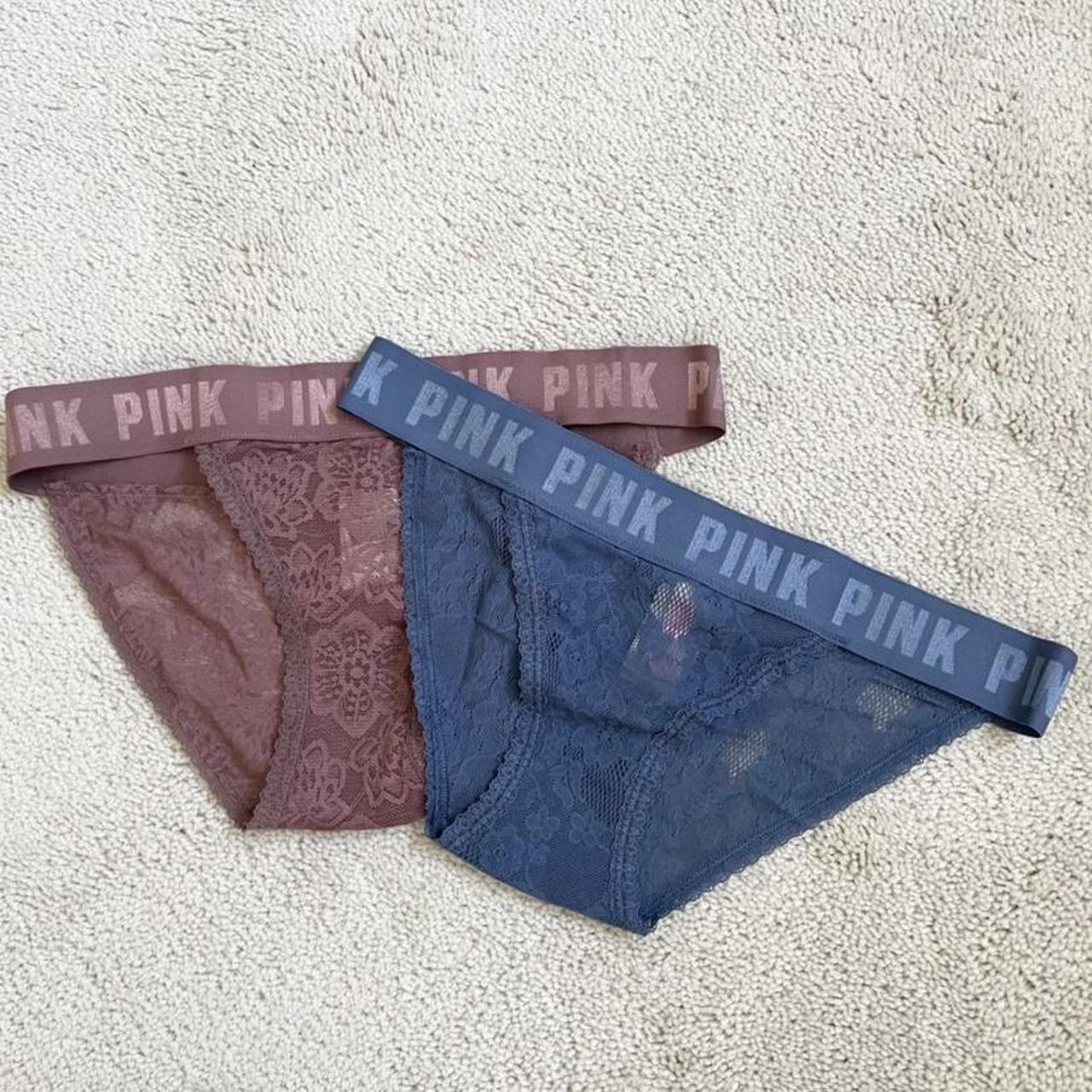 Victoria's Secret PINK lace panty set Size small. - Depop