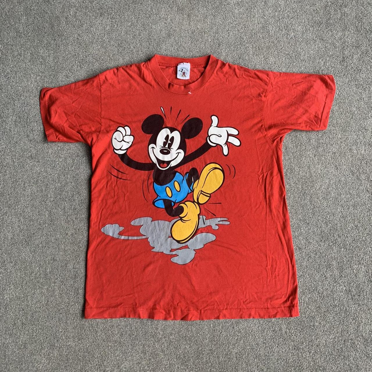 Vintage 90s Disney Mickey Mouse Tee -Great... - Depop
