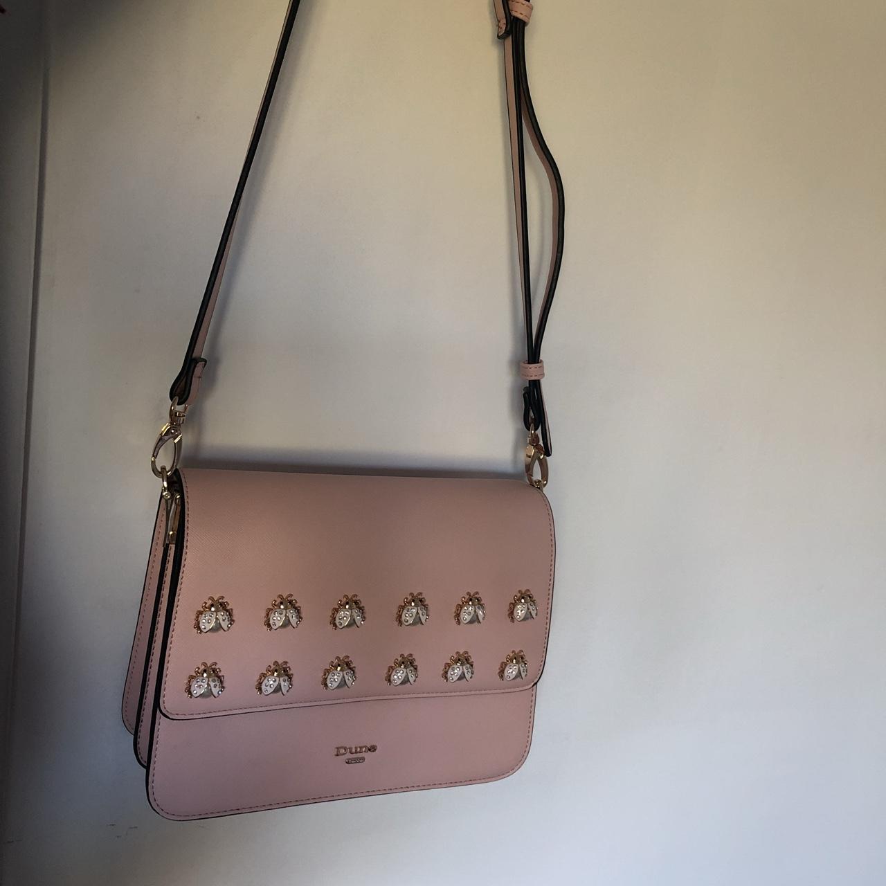 Amazing baby pink dune bag with mini lady bug