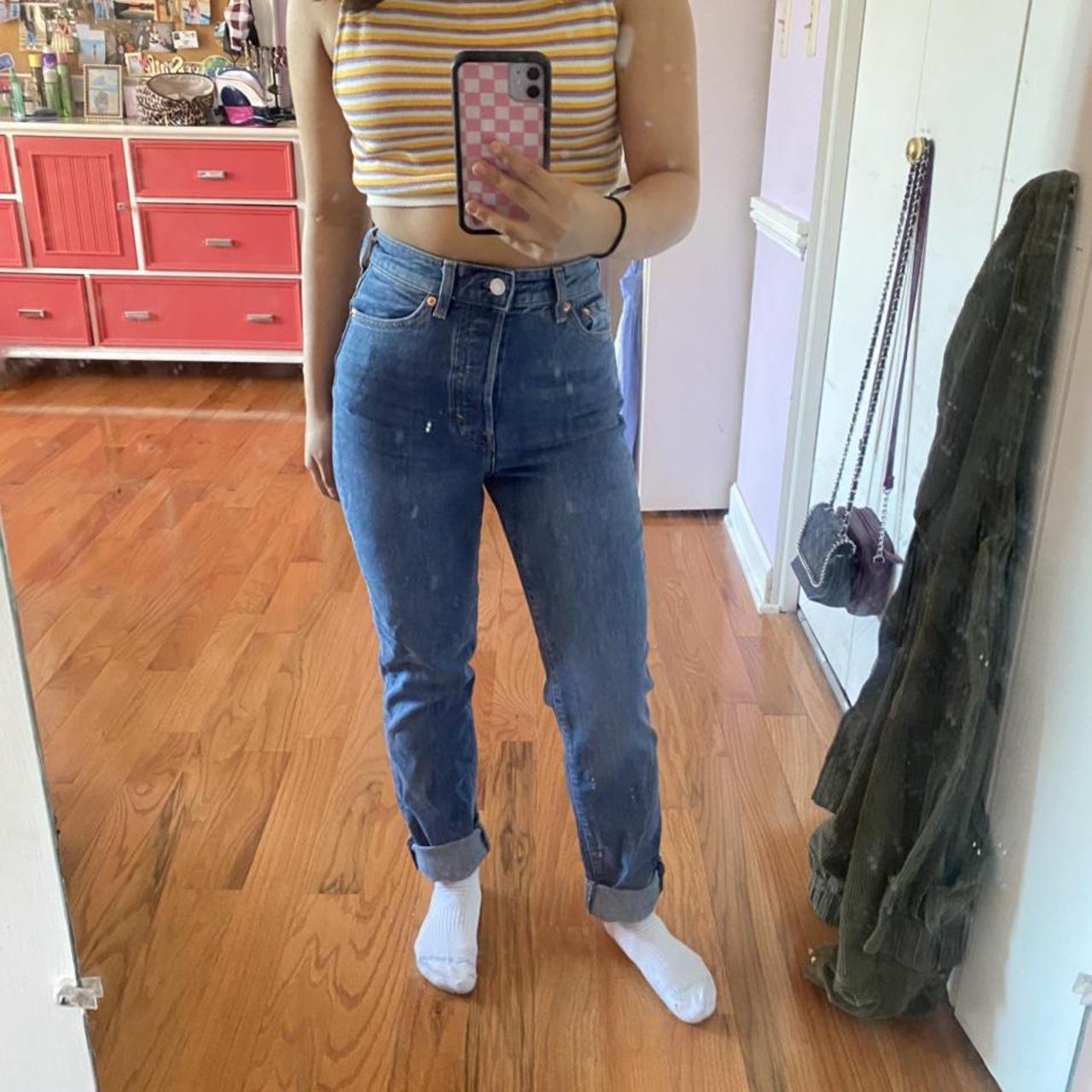 mom jeans size 0