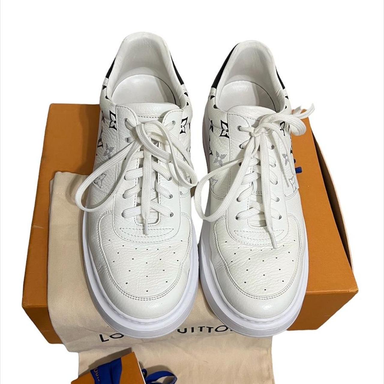 The Beverly Hills sneaker is made with grained calf - Depop