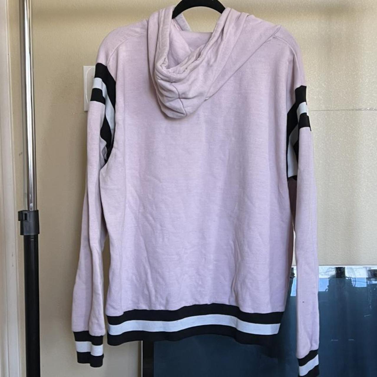 Men's Pink and Black Hoodie Depop