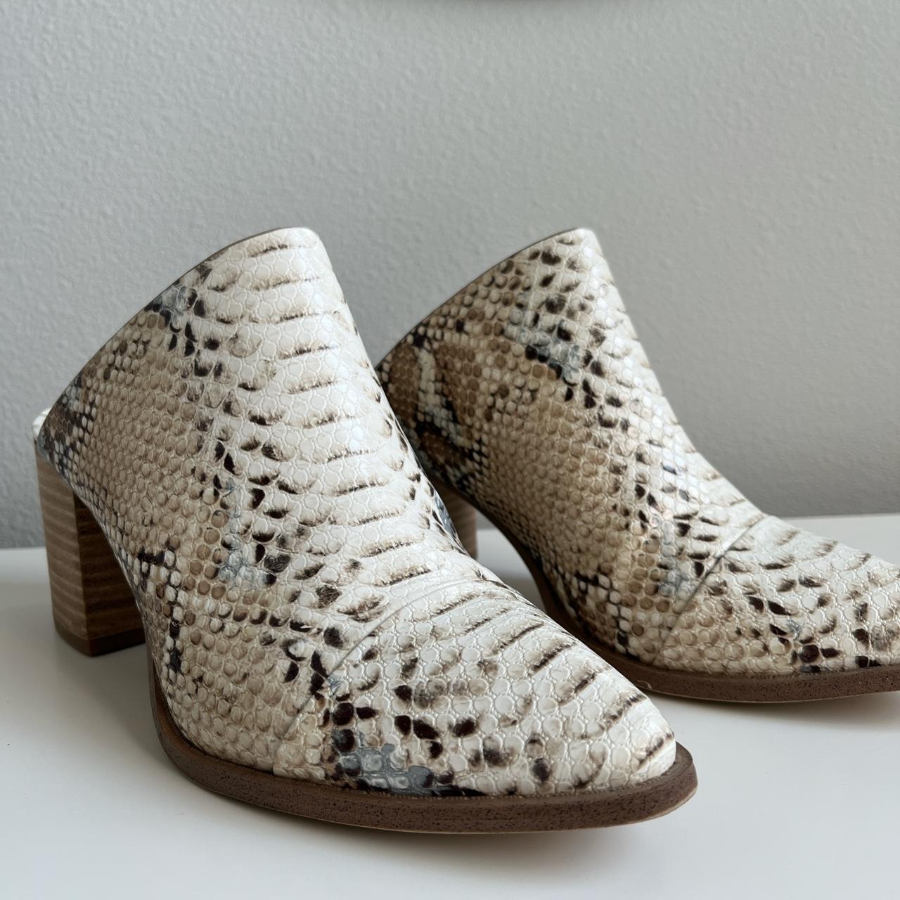 report snakeskin booties