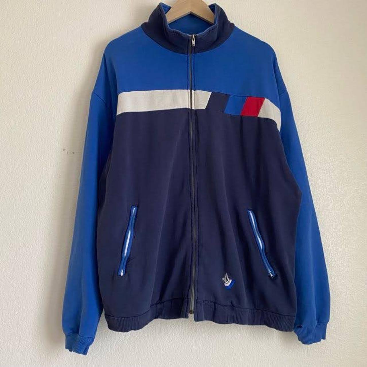 Vintage Volcom zip lined jacket, multi-color,... - Depop