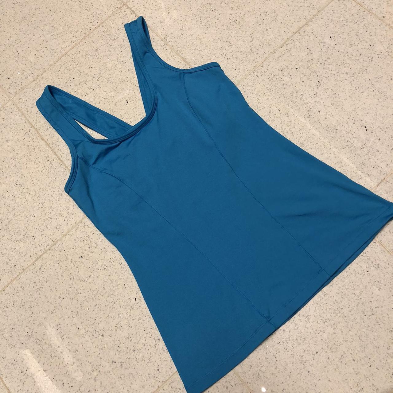 Forever21 aqua workout racerback top New w no Depop