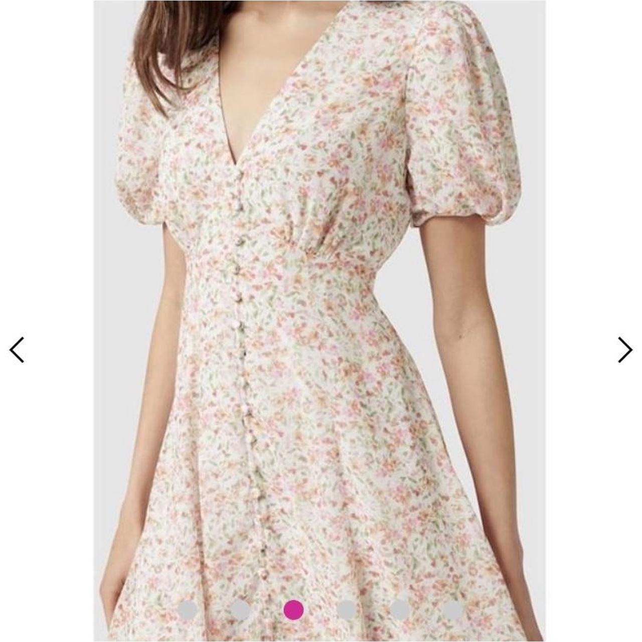 Forever New Women's Pink and Orange Dress Depop