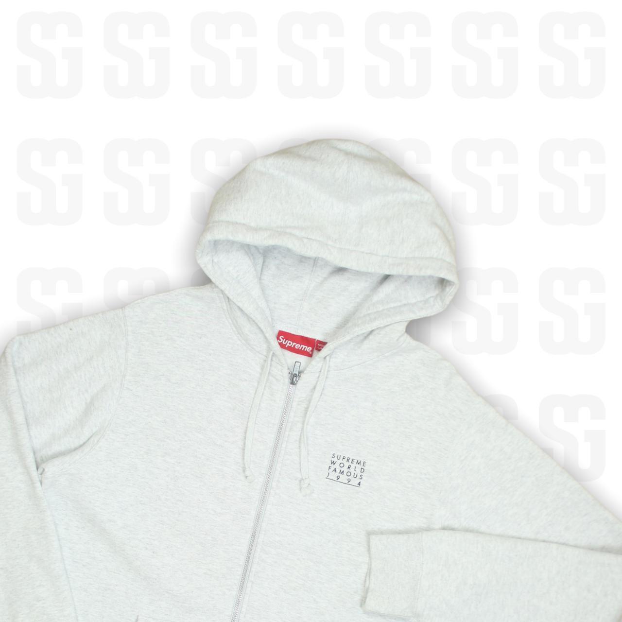 supreme world famous zip up hoodie