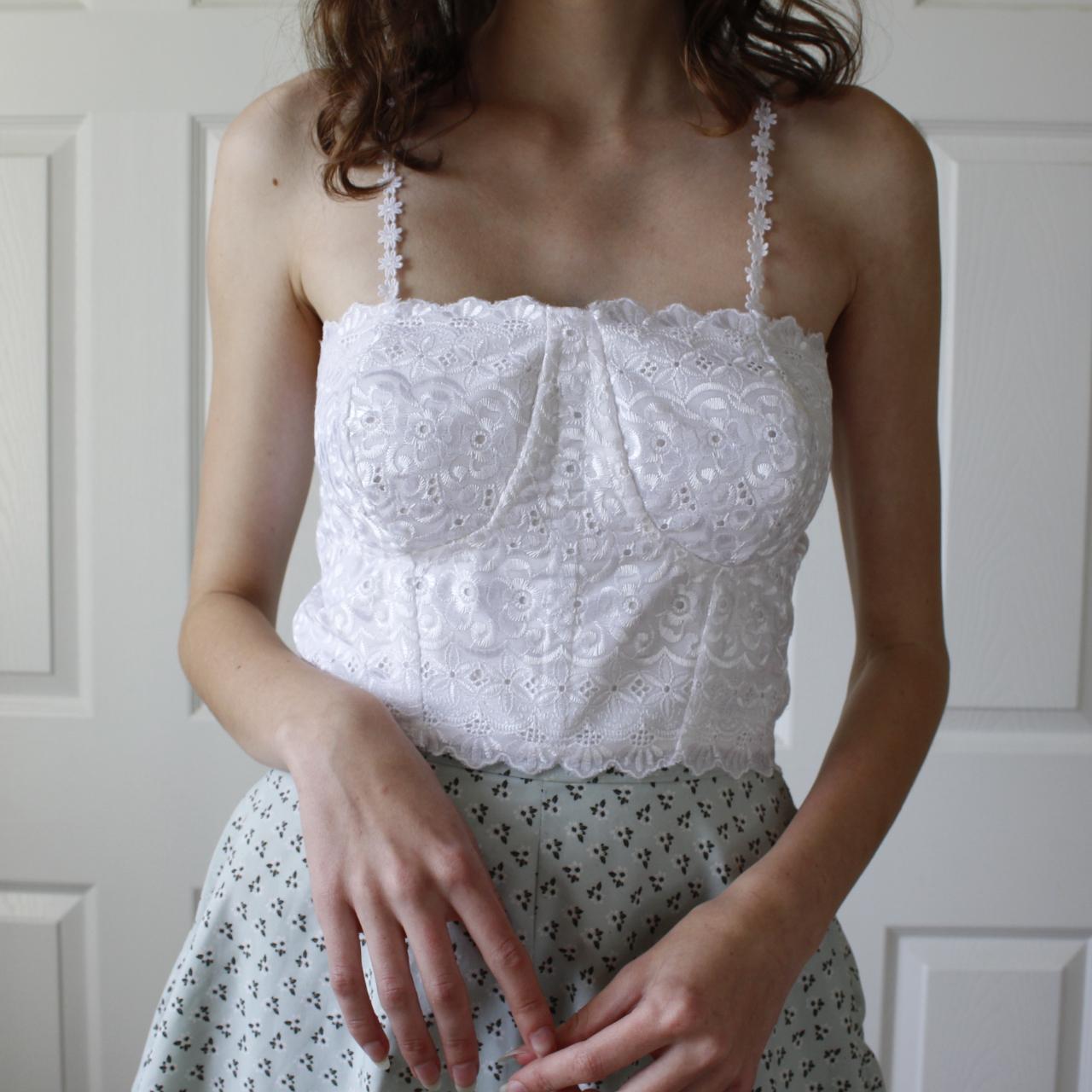 Handmade bustier top made by me. It is made out a... Depop