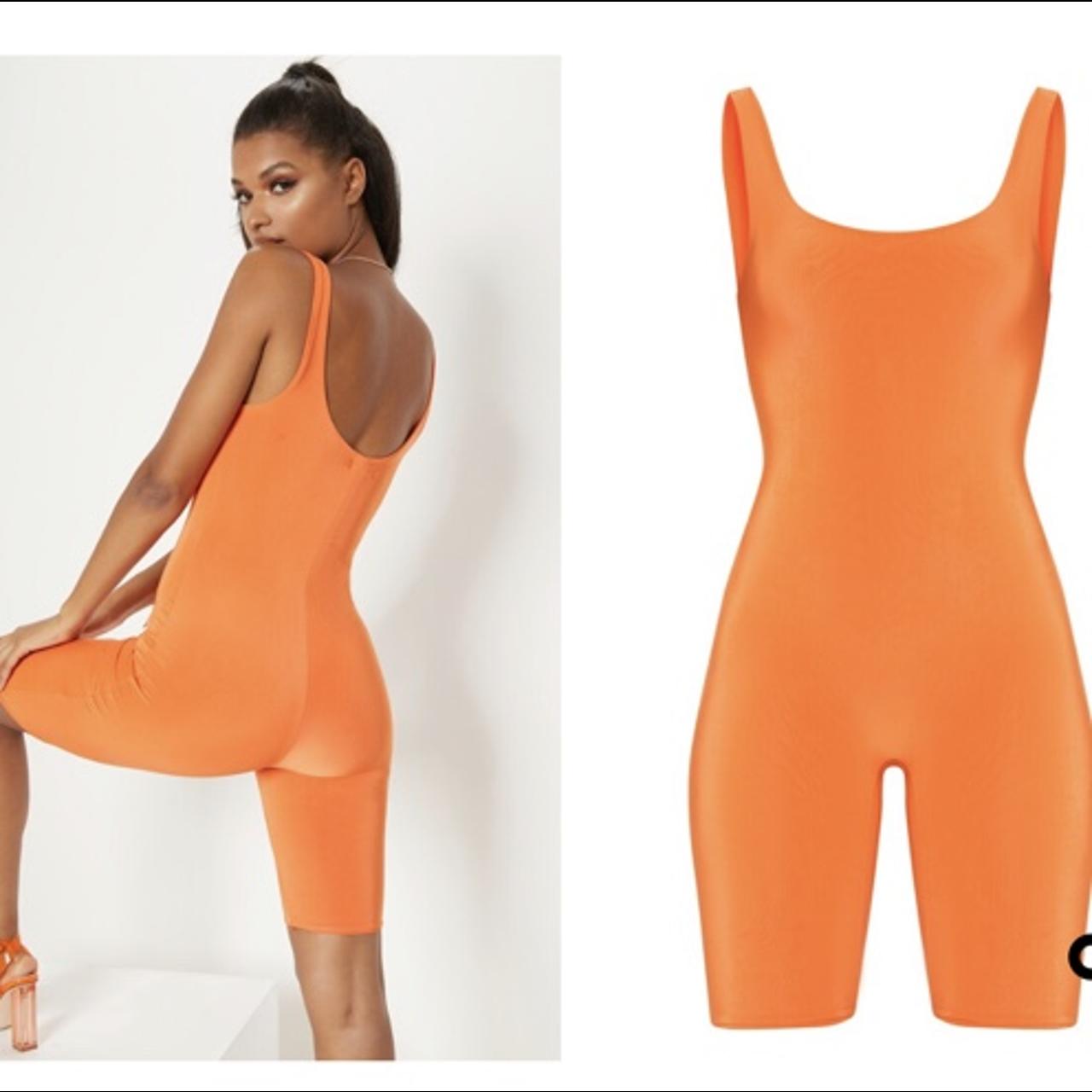 Orange Slinky Unitard