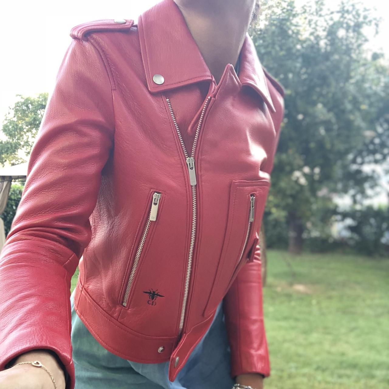 christian dior leather jacket