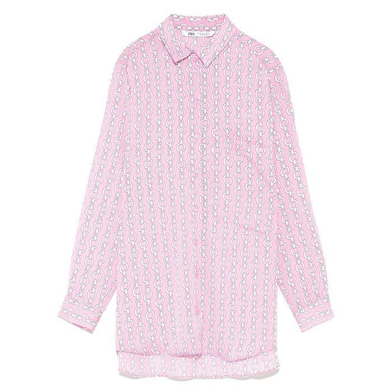 zara pink chain shirt