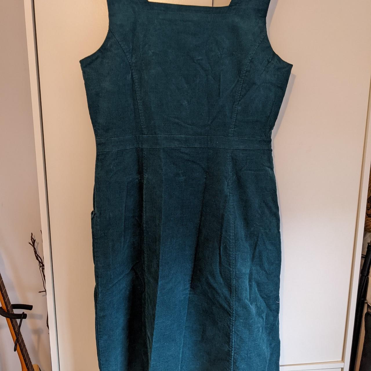 bottle green pinafore