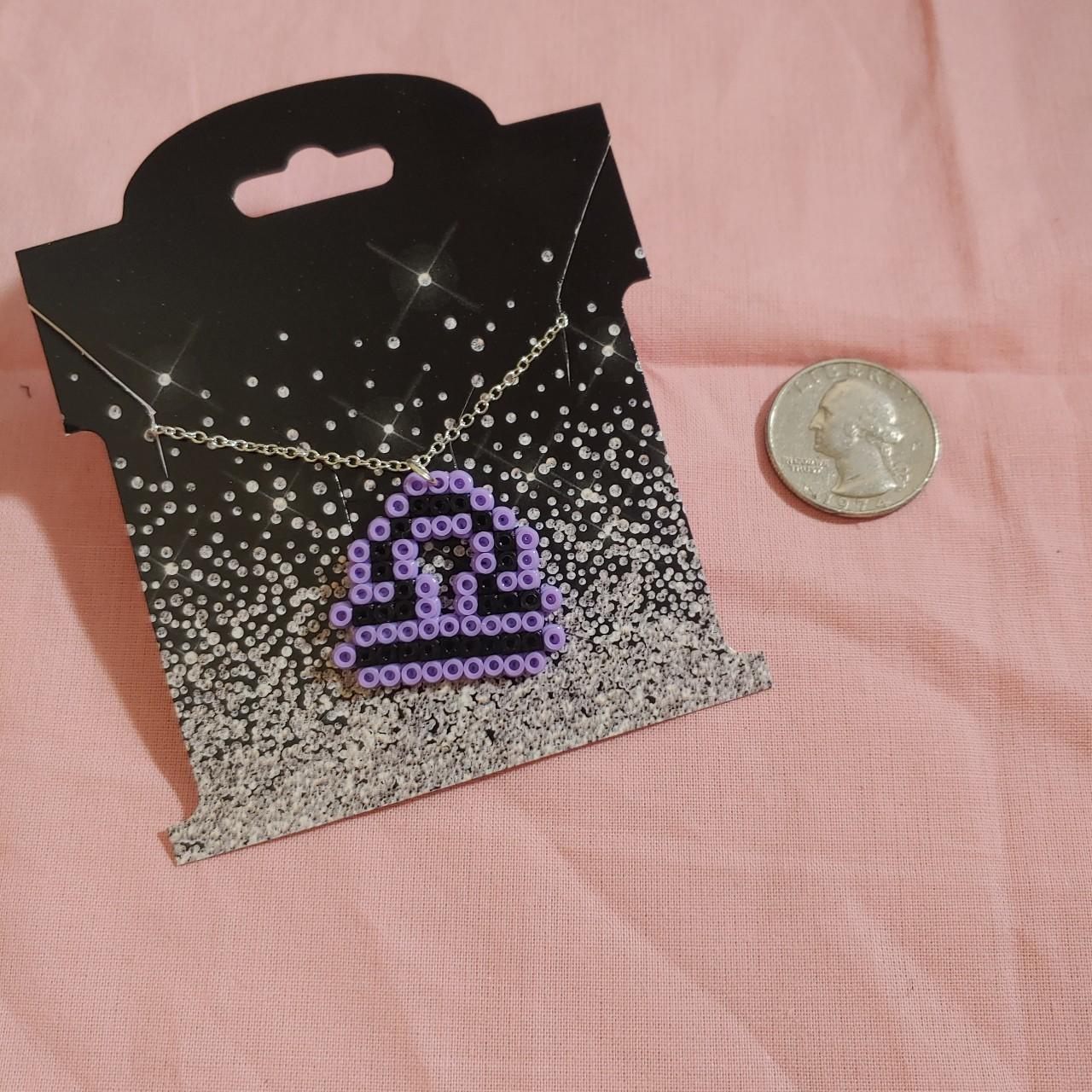 ♎ Libra Perler Bead Necklace Cute lavender Depop