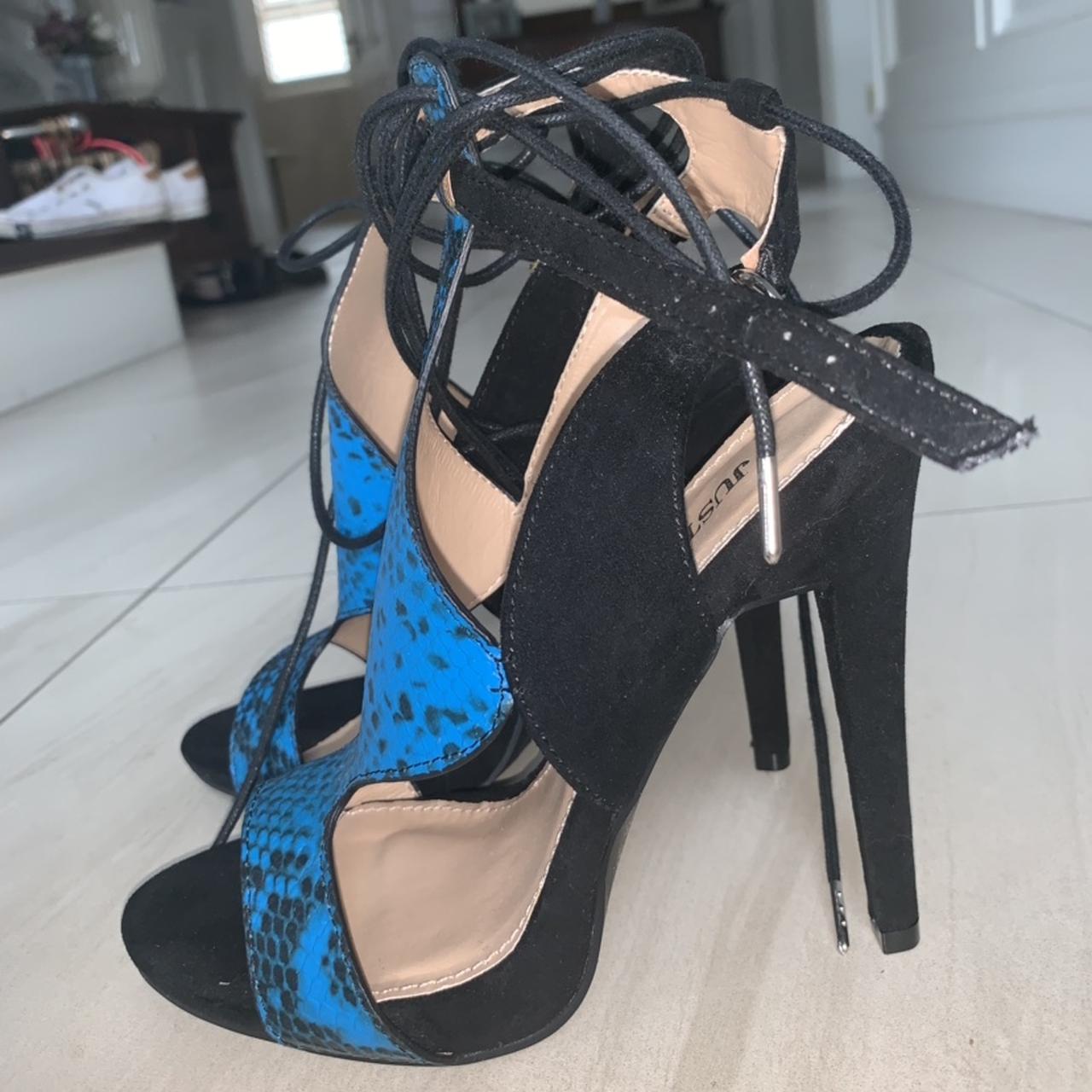 Justfab lace sale up heels