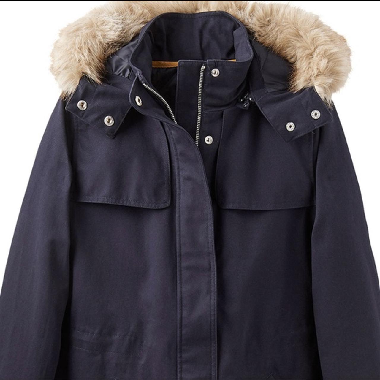 Joules aspen hotsell parka black