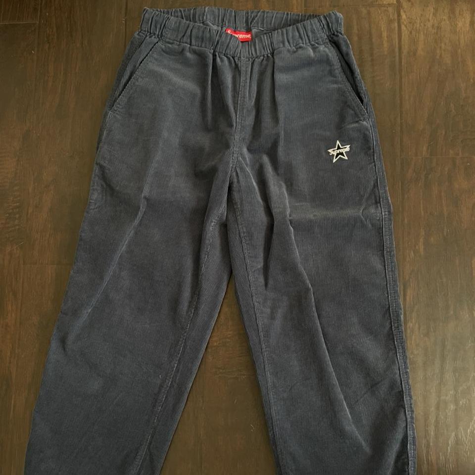 Supreme Corduroy Skate Pant Blue Worn once/Great... - Depop