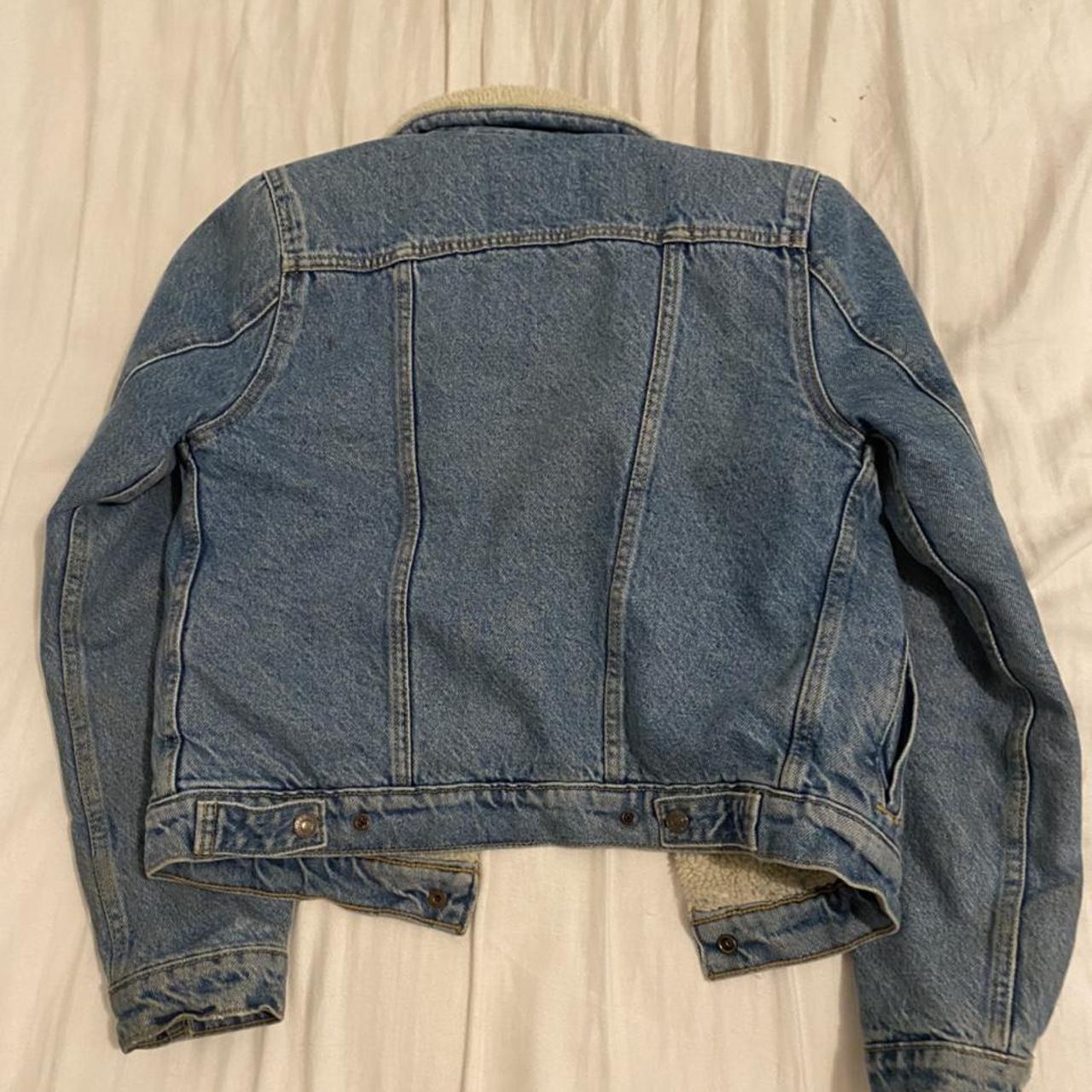 Original Levi’s wool denim jacket Labeled a size... - Depop