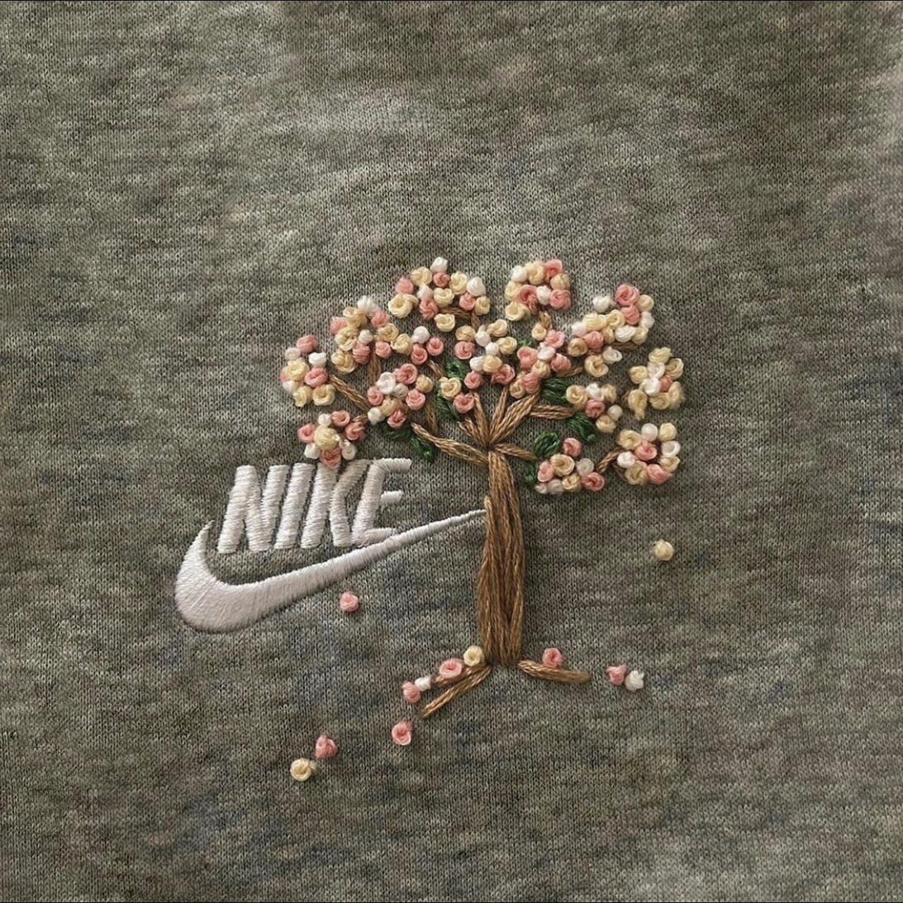 Vintage Nike sweater x customstitching design #nike... - Depop