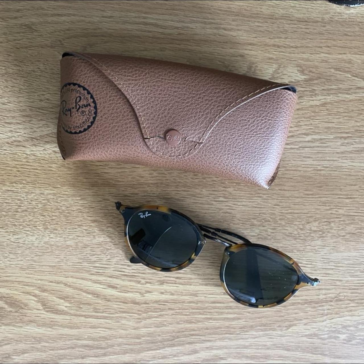 Ray-Bans Round Fleck Tortoise Sunglasses. I bought... - Depop