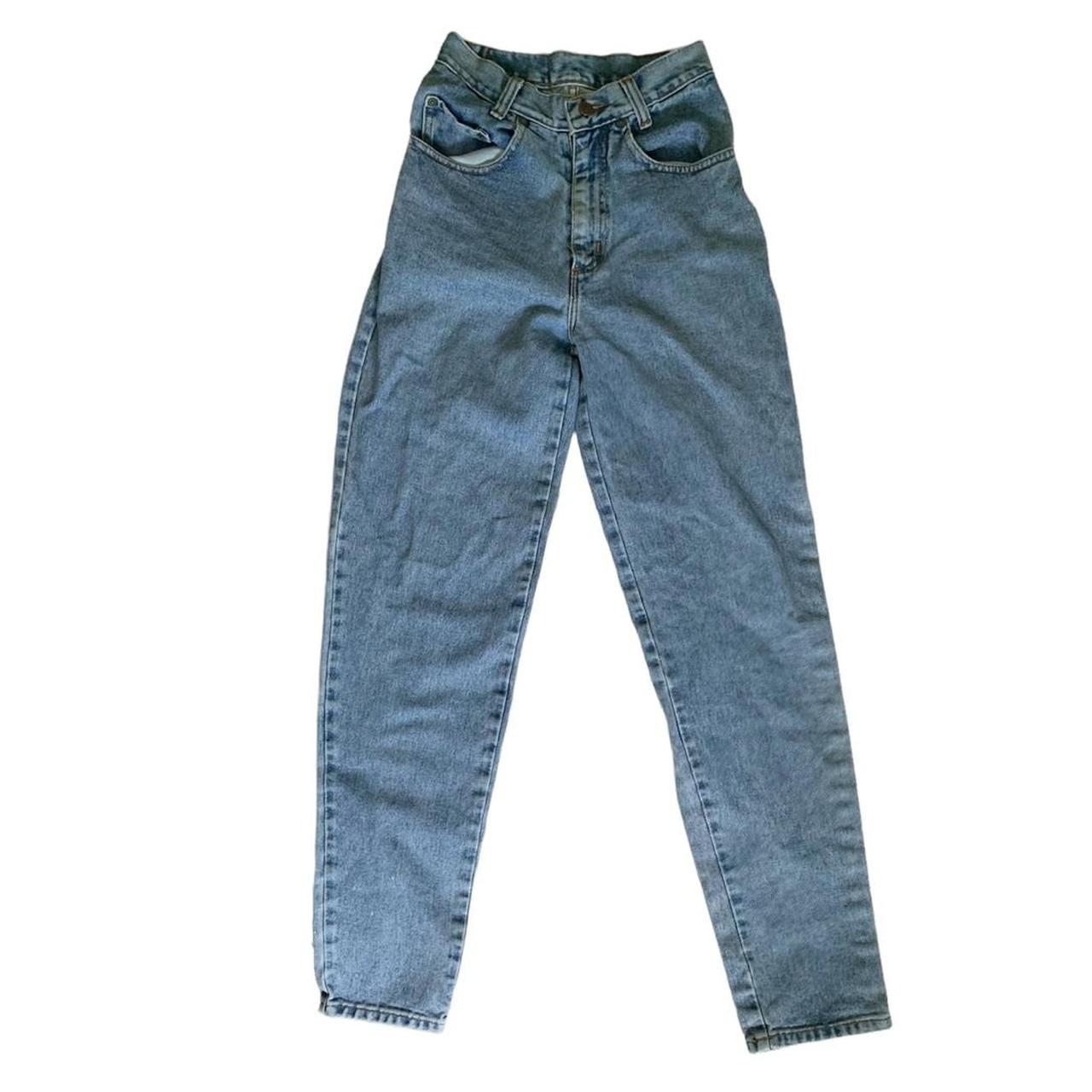 PEPE JEANS Vintage 90s Women's Medium Blue Denim Pants | Stonewashed  Regular Slim Fit size 30/40