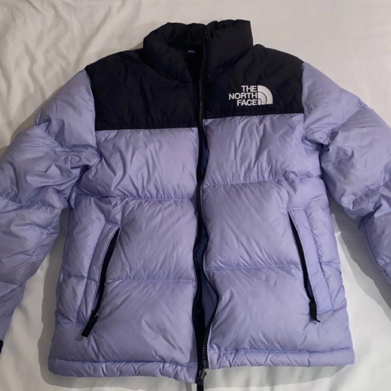 lavender north face puffer