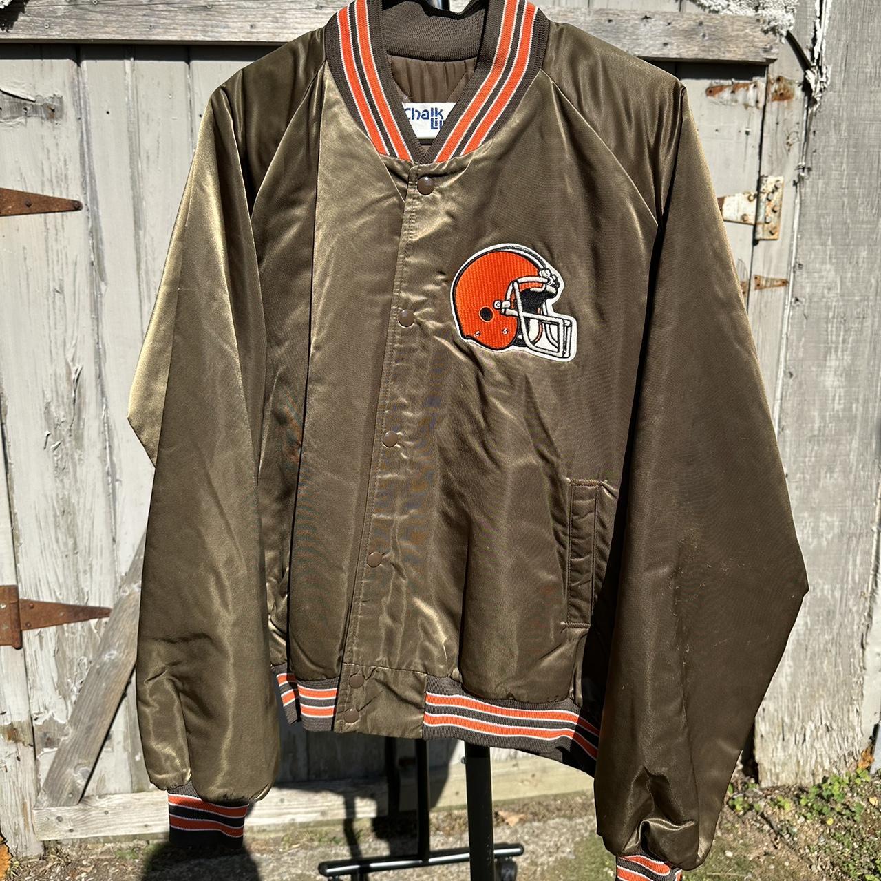 Vintage Cleveland Browns Bomber Jacket XXL Any - Depop