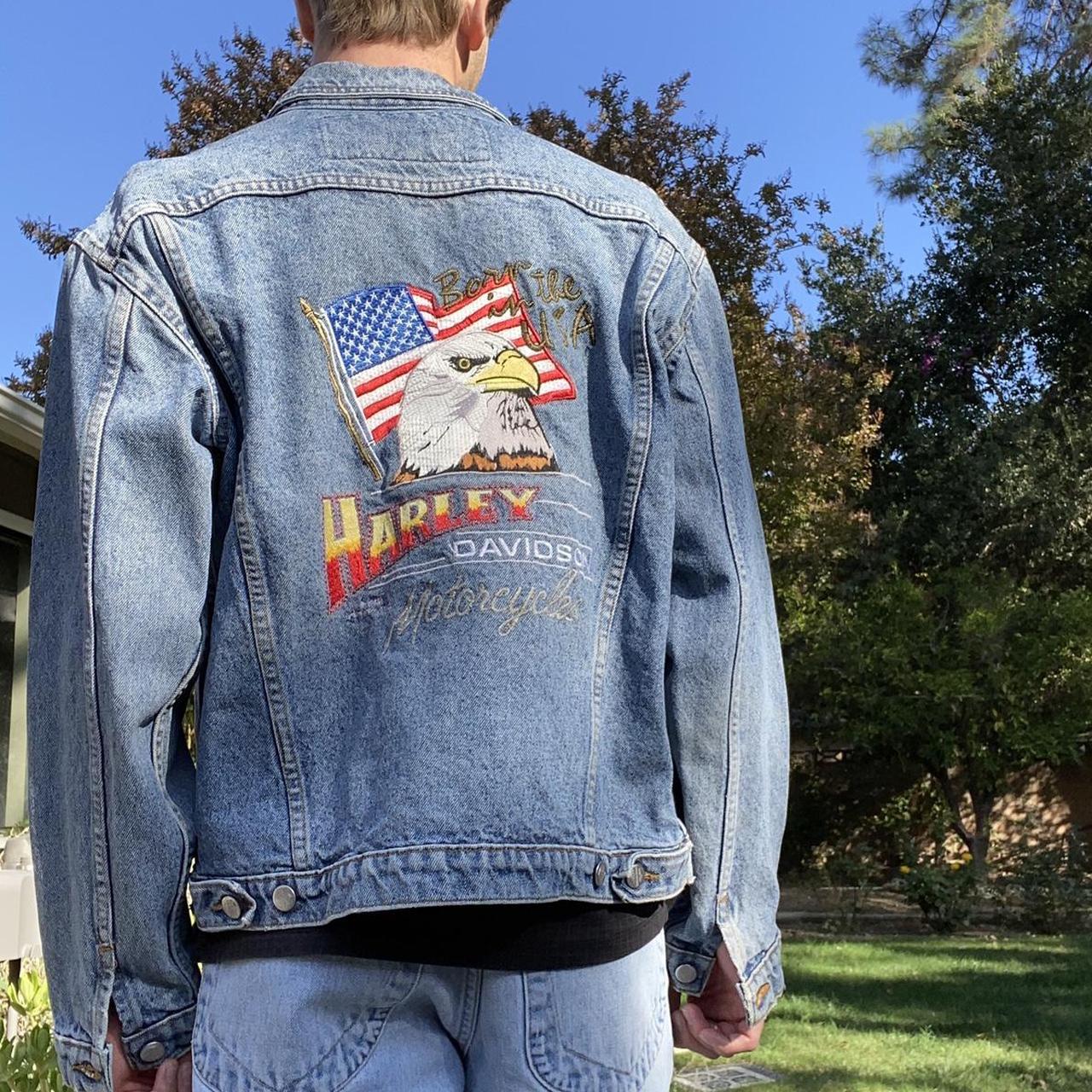 harley davidson jean jacket