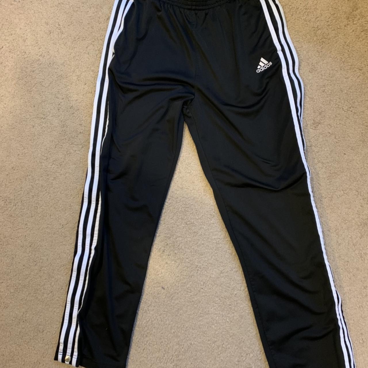 90s Adidas tearaway pants. Thick, heavy, soft... - Depop