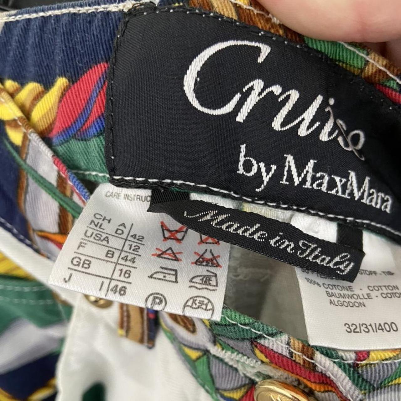 Max Mara Women's White and Navy Jeans (4)
