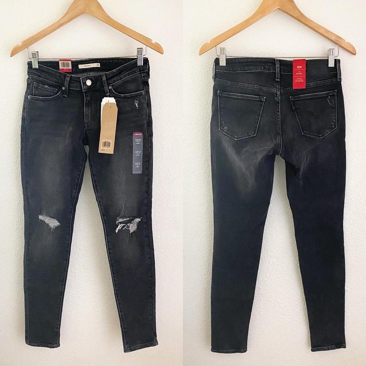 Levi's 711 skinny outlet jeans black