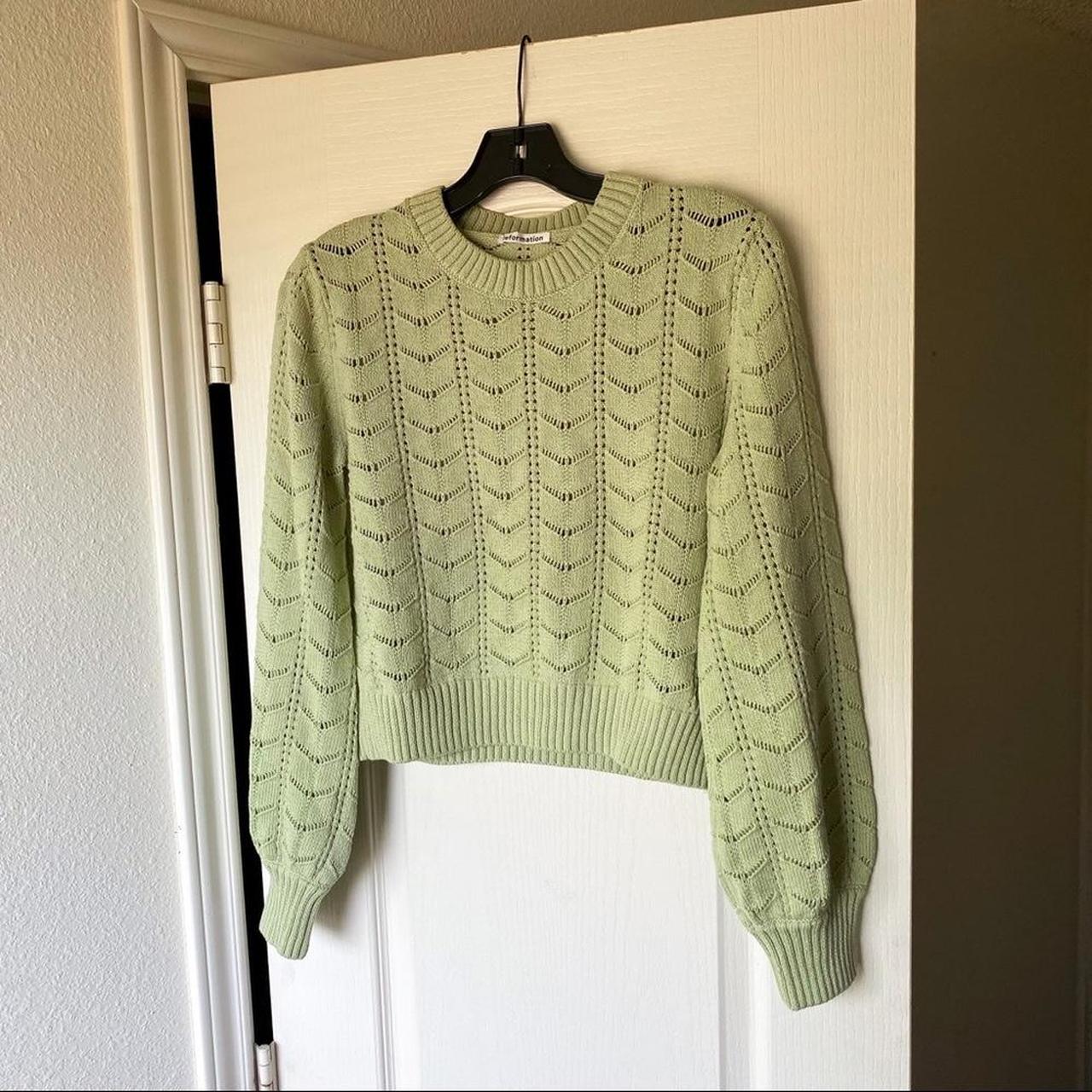 REFORMATION Champs Pointelle Sweater Color: idk... - Depop