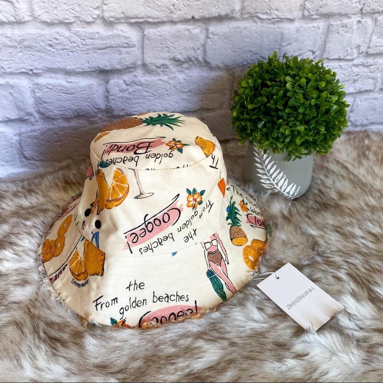 Product Image 1 - ZIMMERMANN Printed Frayed Bucket Hat
Color: