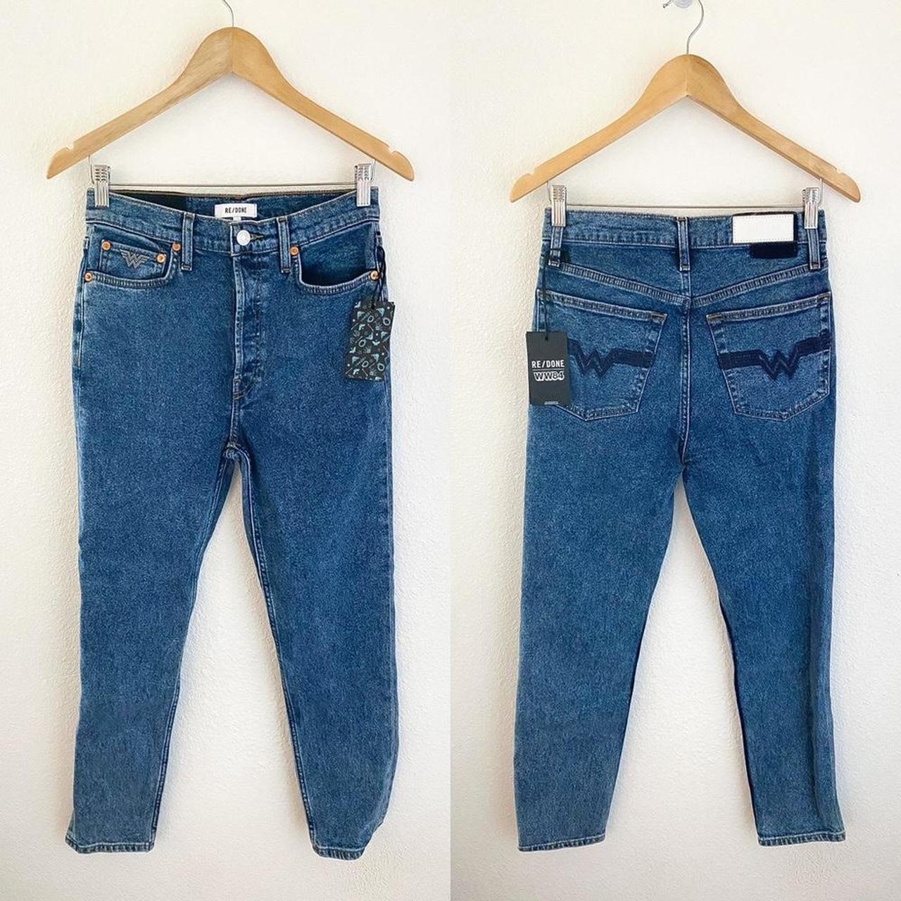 RE/DONE Women's Blue and Navy Jeans (2)