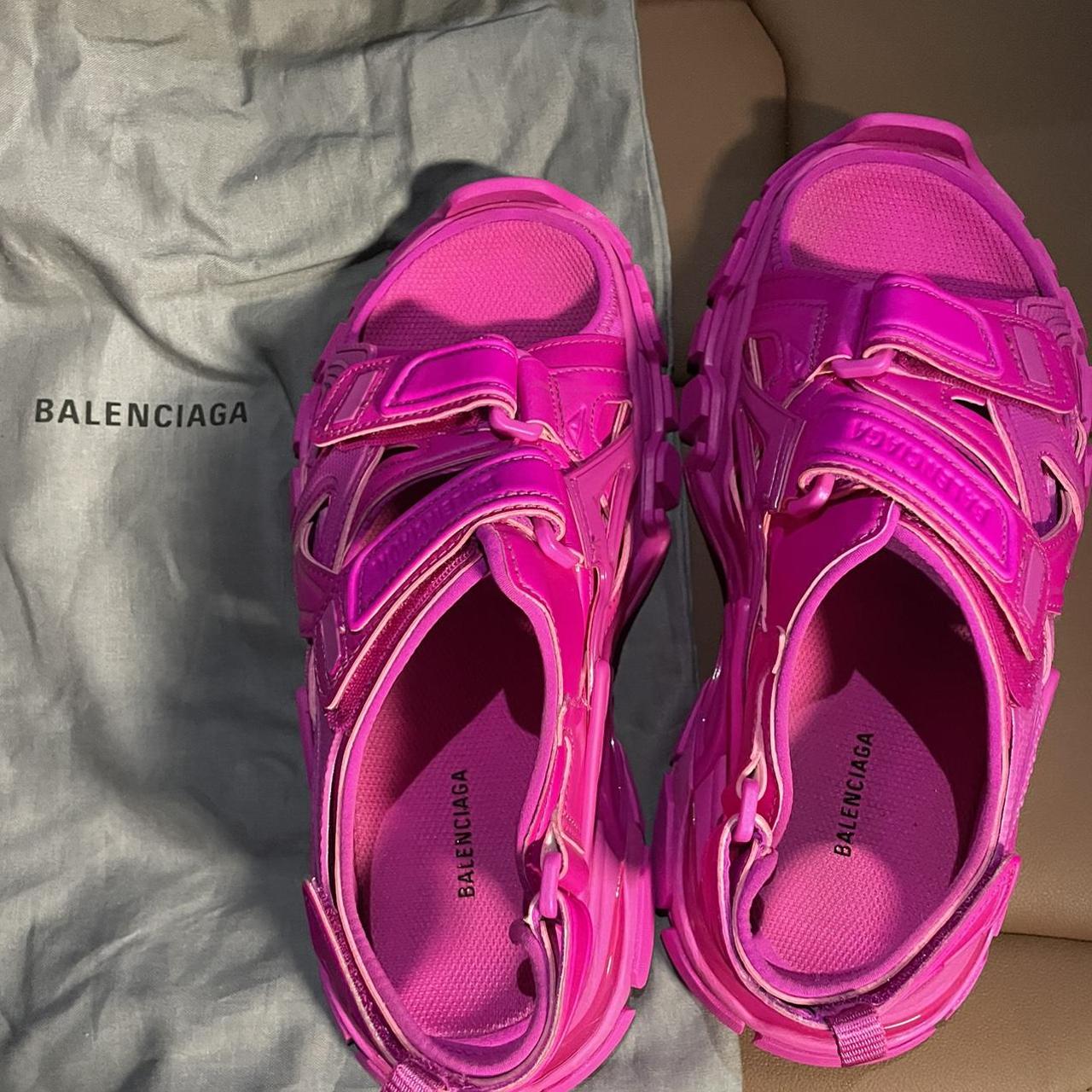 Balenciaga Track Sandals, worn once. Bag & dust bag... - Depop